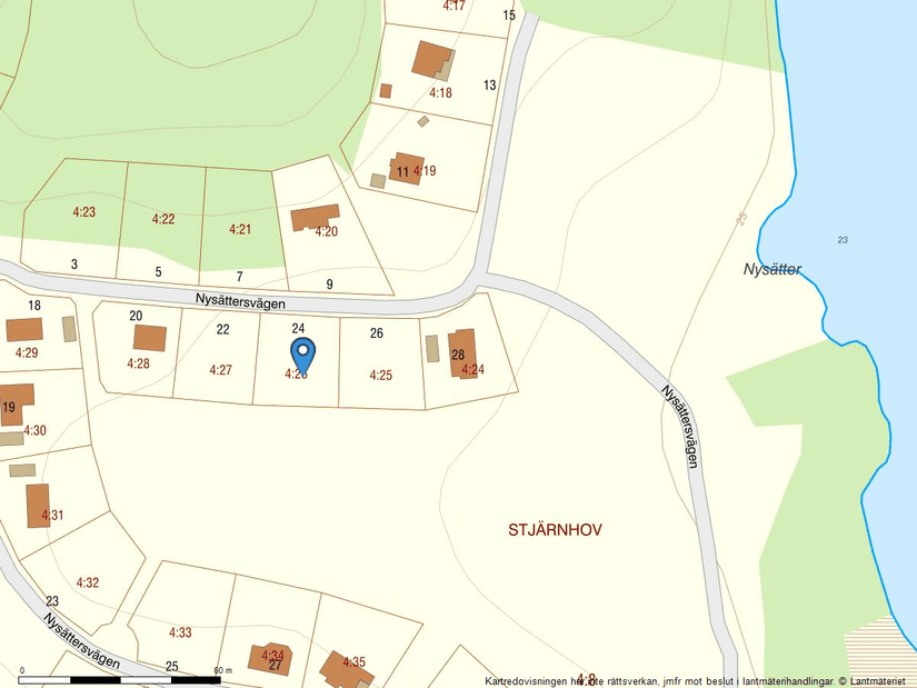 Tomt, Nysättersvägen 24, Stjärnhov/Nysätter, Gnesta