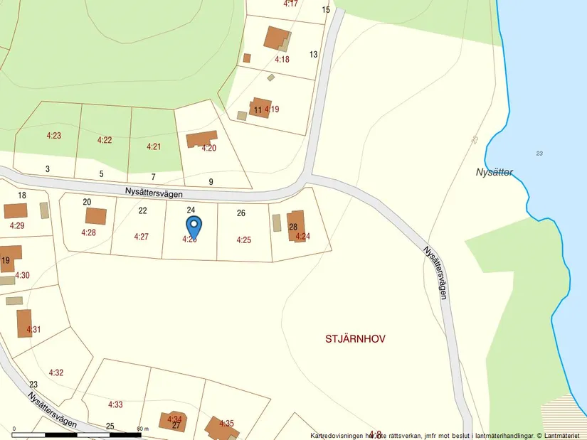 Tomt, Nysättersvägen 24, Stjärnhov/Nysätter, Gnesta