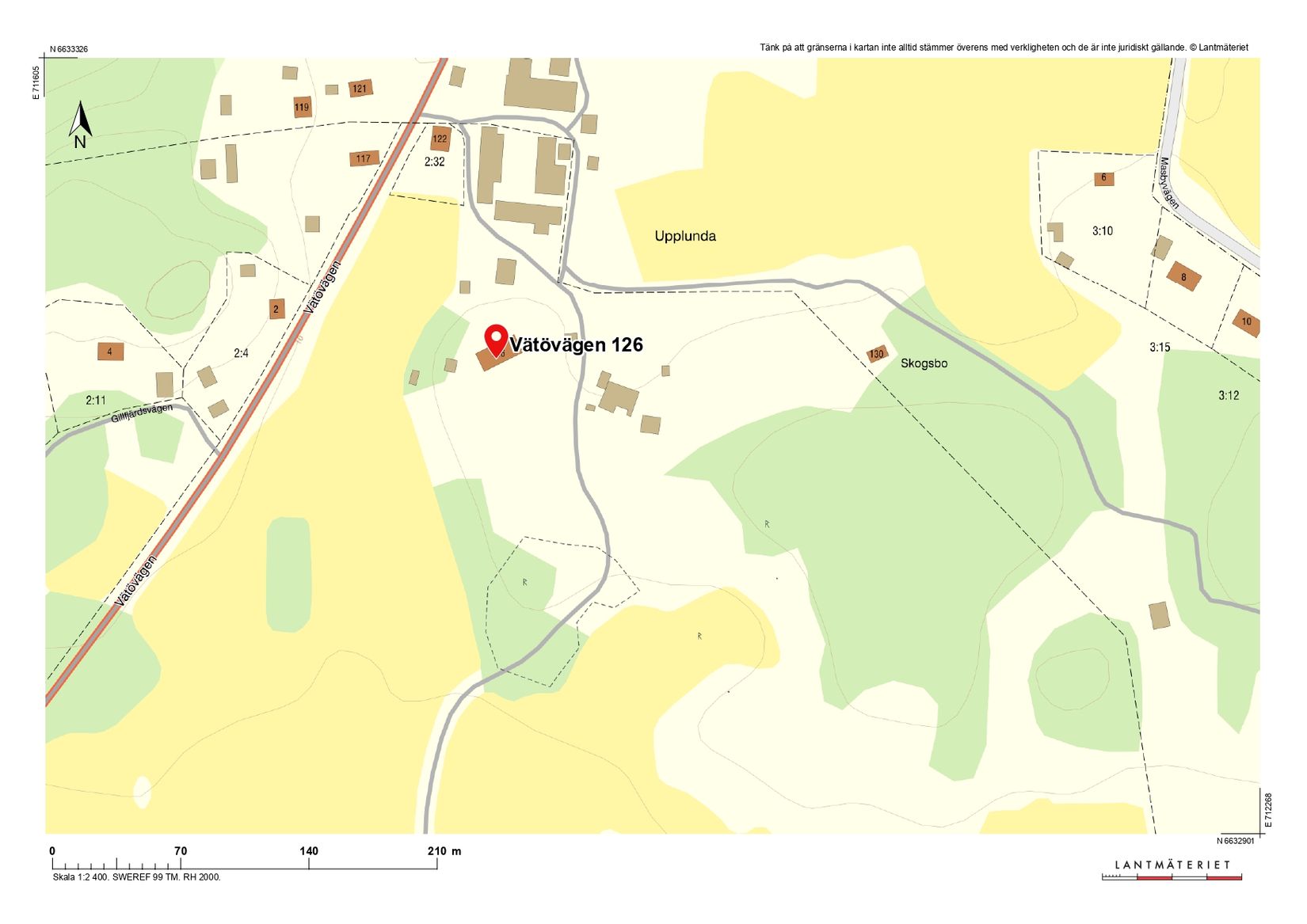 Gård/Skog, Vätövägen 126, Upplunda, Norrtälje