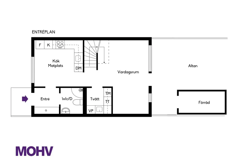 Bostadsrätt, Radhus, Silverskattsvägen 1B, Täljö, Österåker