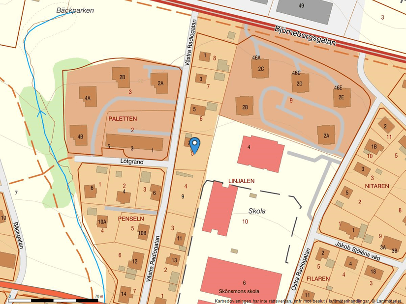 Villa, Västra Radiogatan 7, Skönsmon, Sundsvall