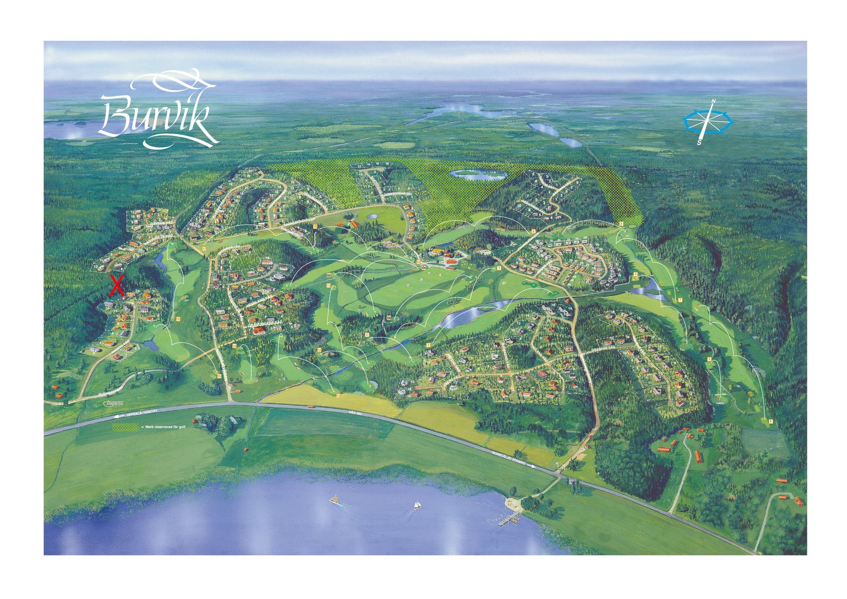 Tomt, Harens väg 17, 22 & 24, Burvik, Uppsala