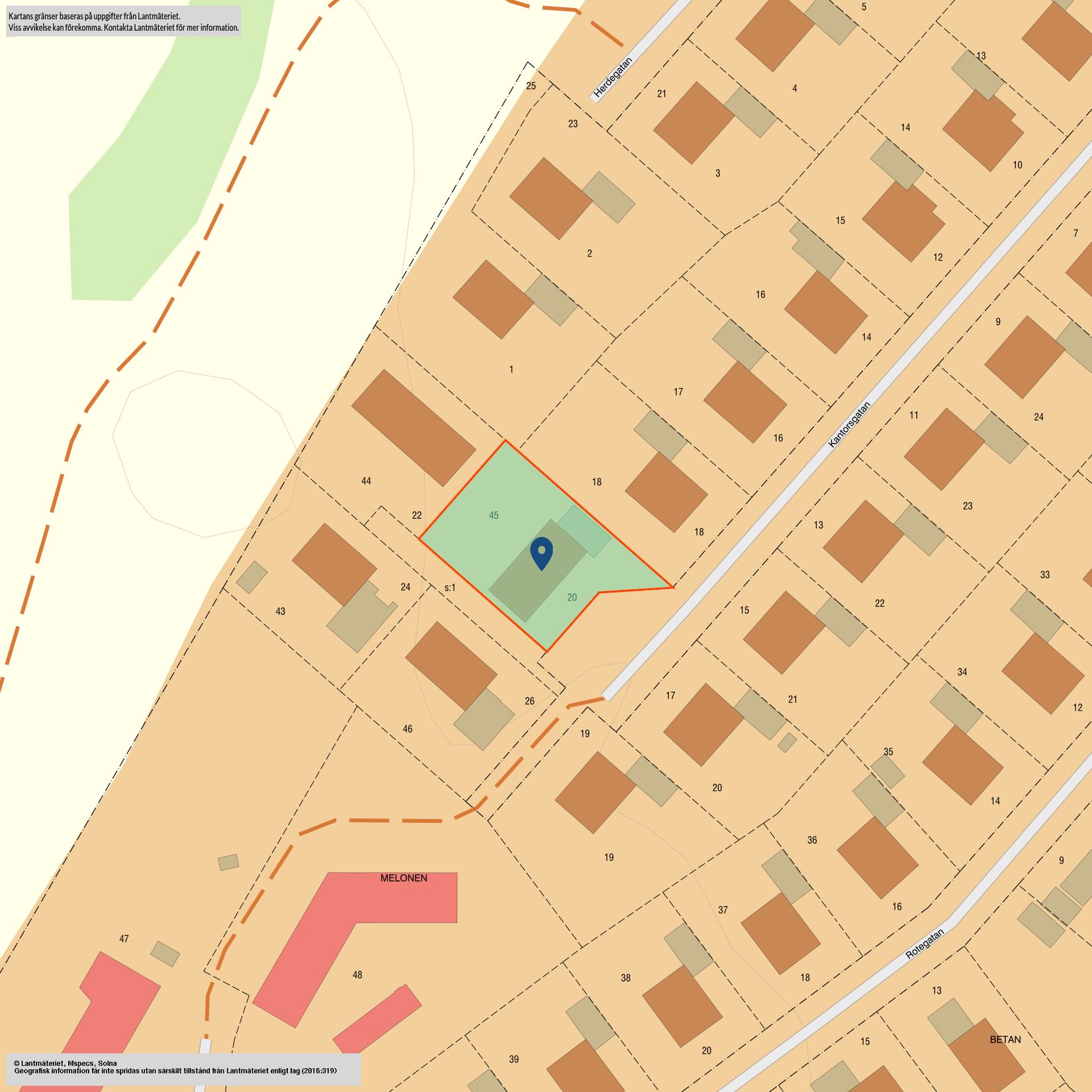 Villa, Kantorsgatan 20, Pryssgården, Norrköping