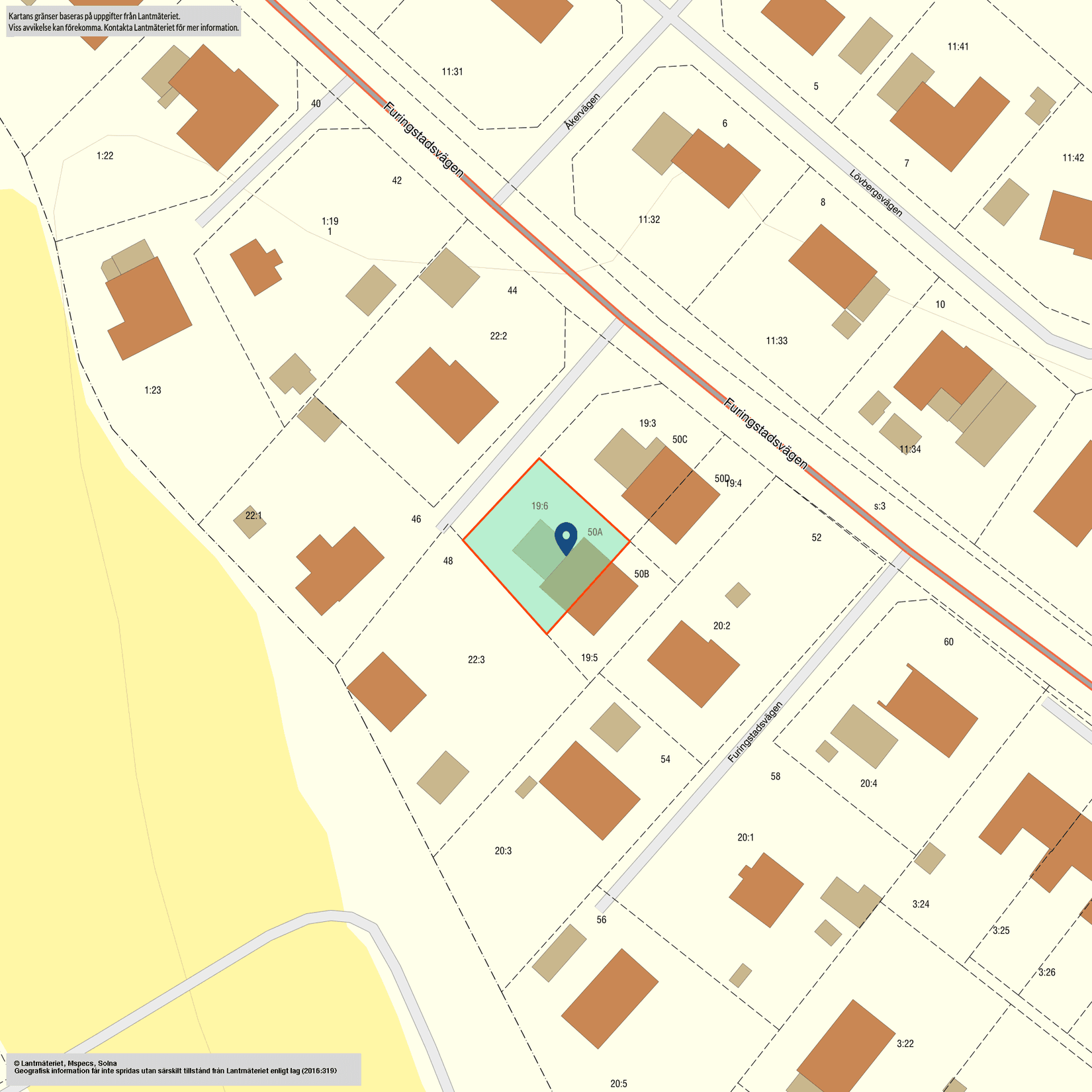 Radhus, Furingstadsvägen 50A, Ljunga, Norrköping