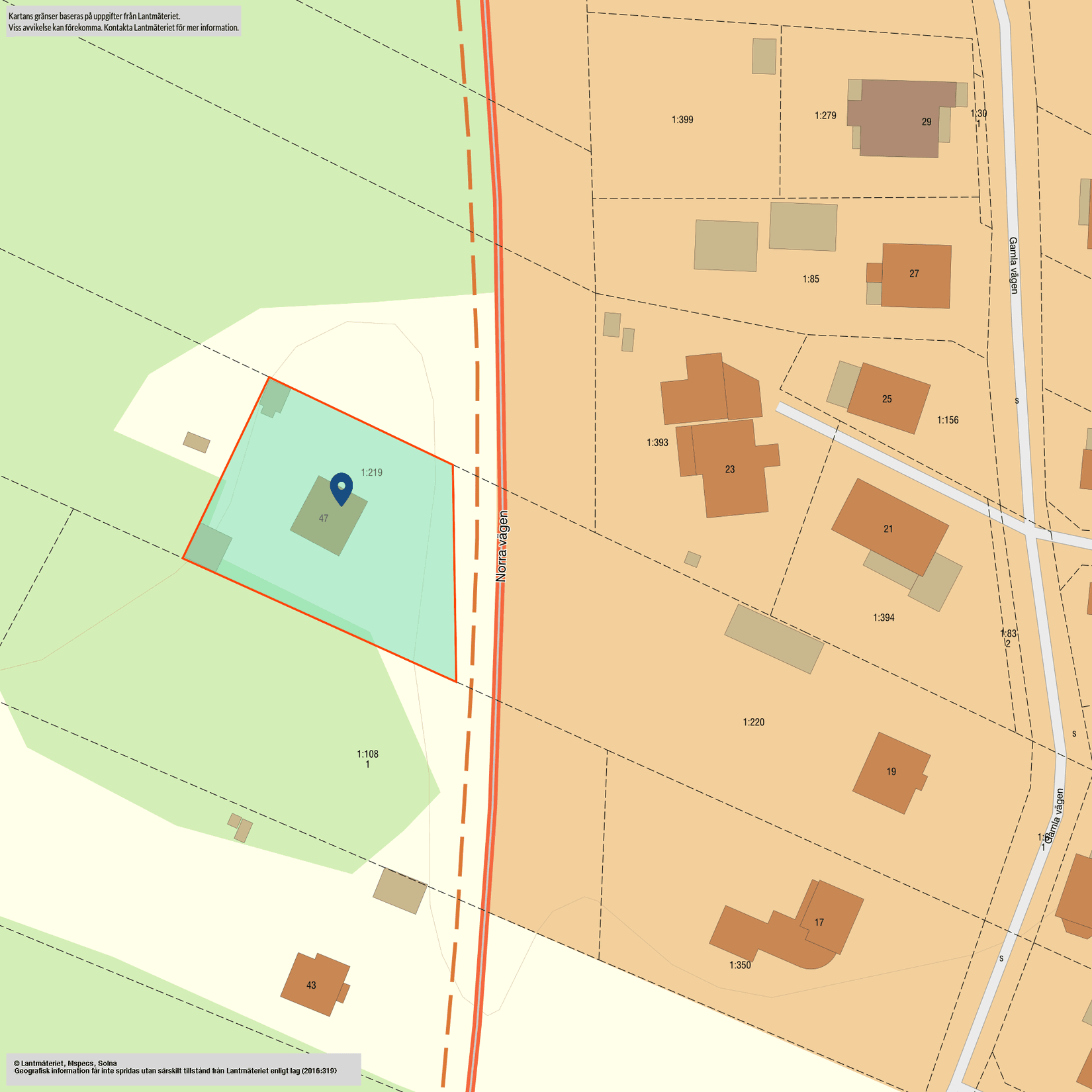 Villa, Norra vägen 47, Hanken, Karlsborg