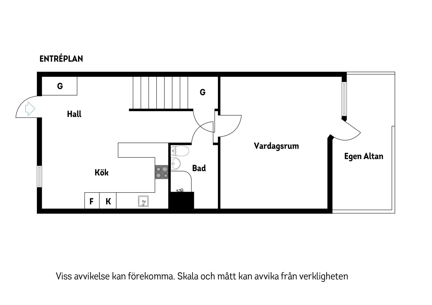 Bostadsrätt, Eriksgatan 36, Centrum, Enköping