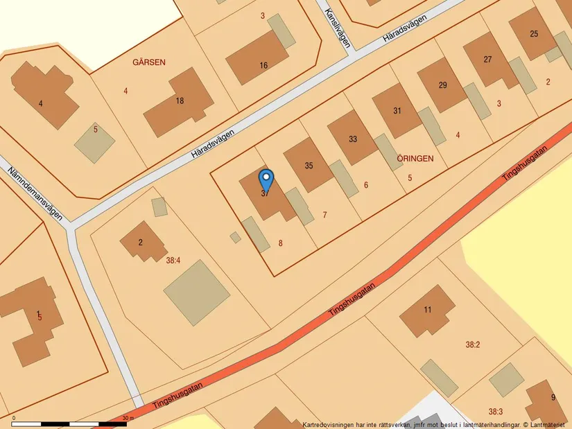 Villa, Häradsvägen 37, Vara