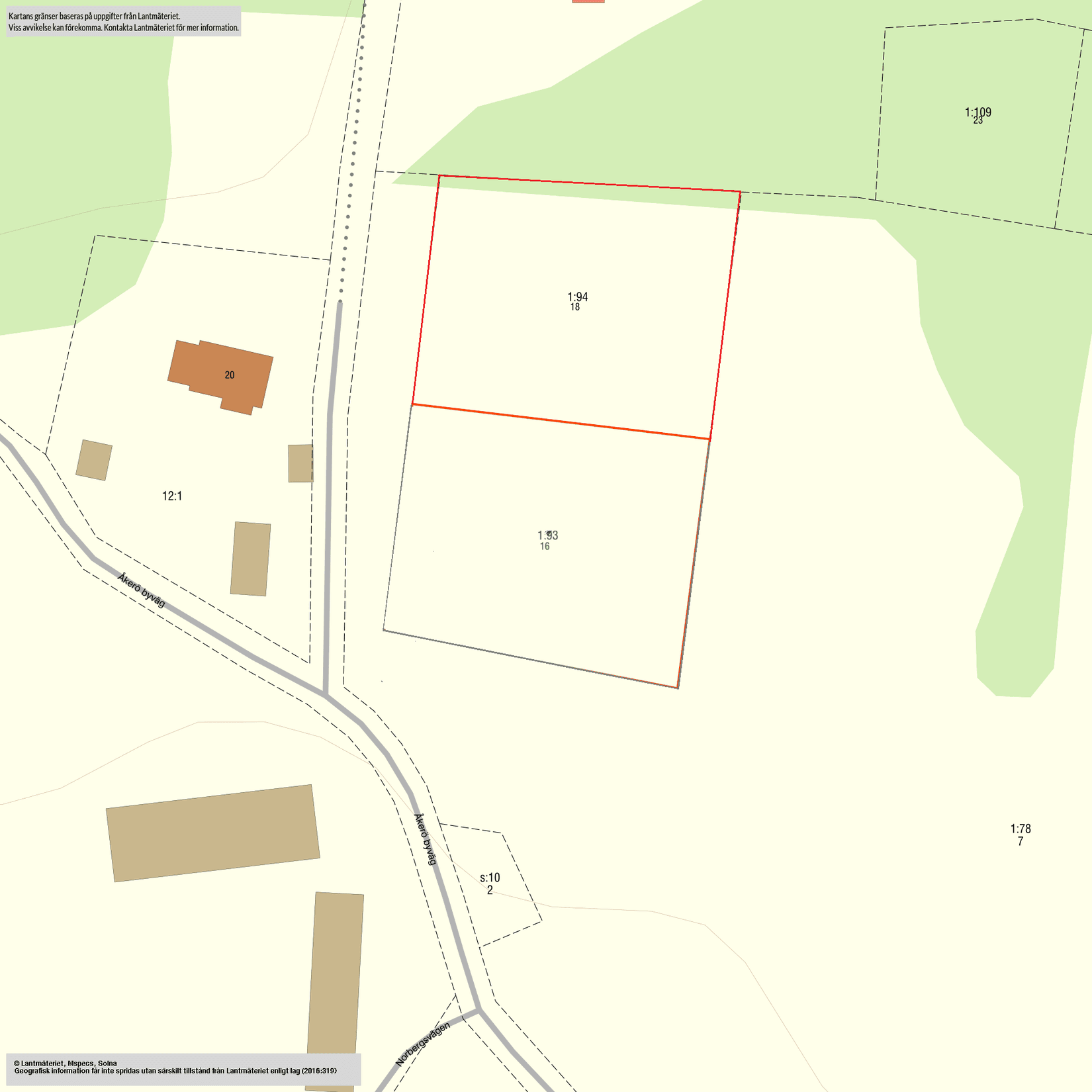 Tomt, Åkerö byväg 18, Åkerö - Rådmansö, Norrtälje