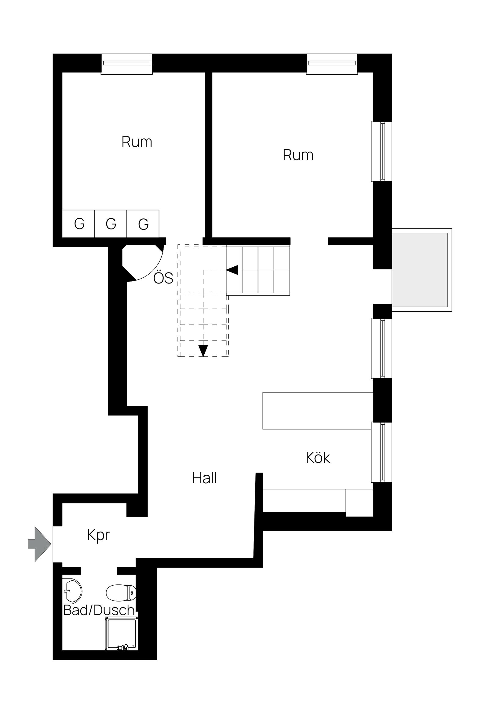 Bostadsrätt, Gesundaplan 59, etage, Traneberg, Stockholm