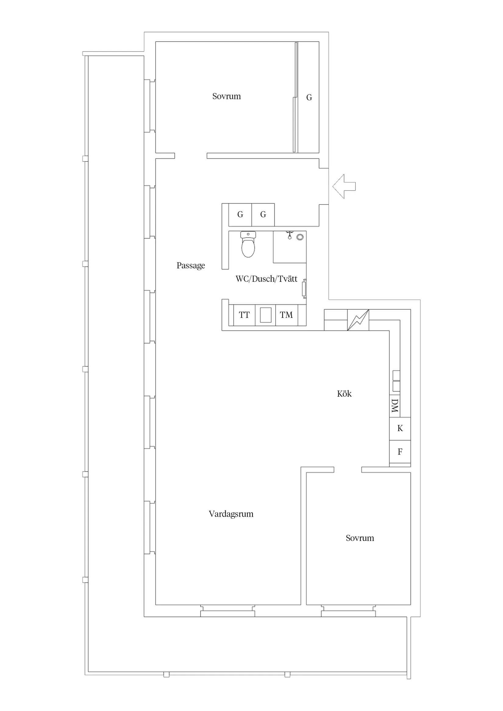 Bostadsrätt, Kay Wieståls gata 5, Fredriksskans, Kalmar