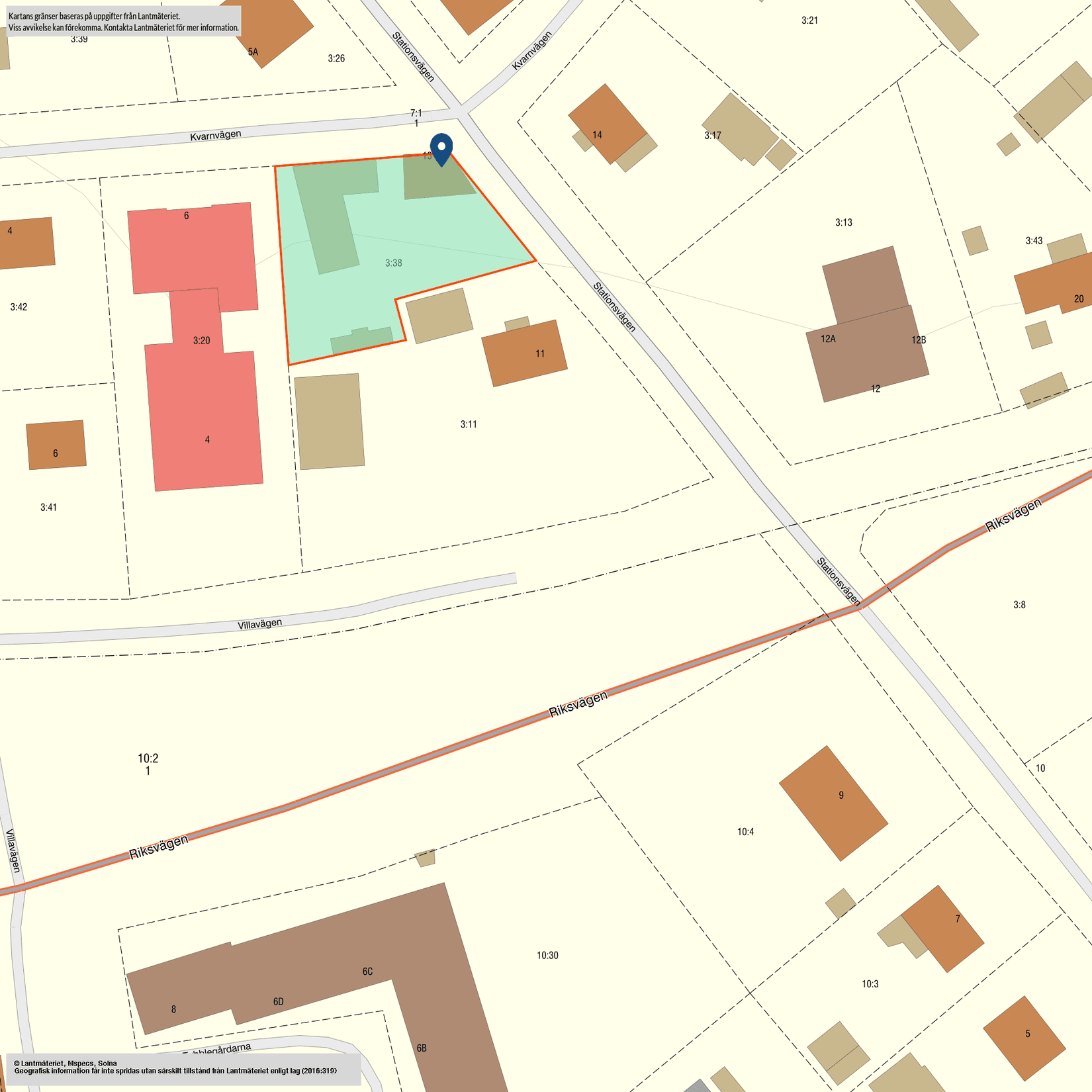 Villa, Stationsvägen 13, Jönåker, Nyköping