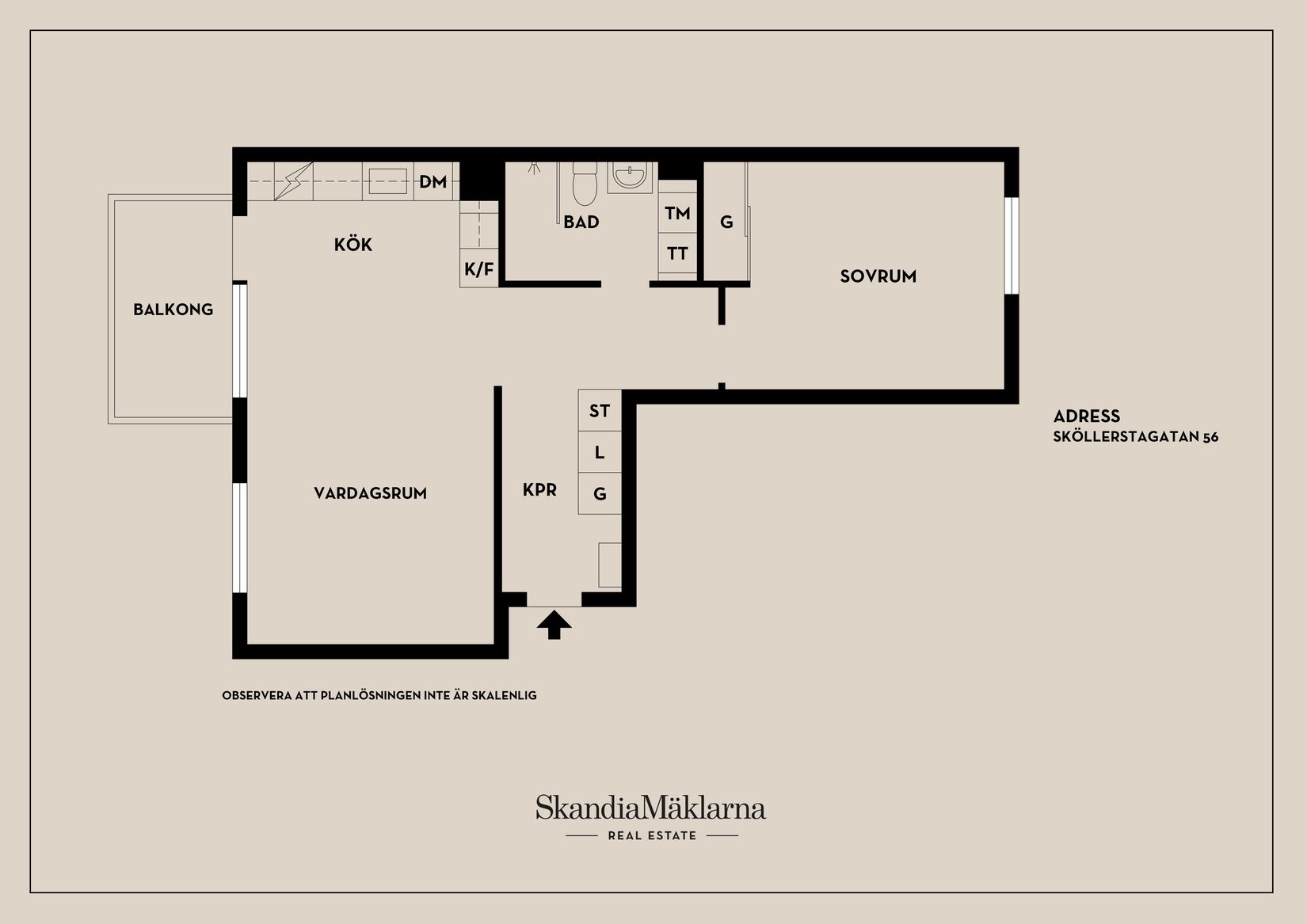 Bostadsrätt, Sköllerstagatan 56, Rågsved, Stockholm