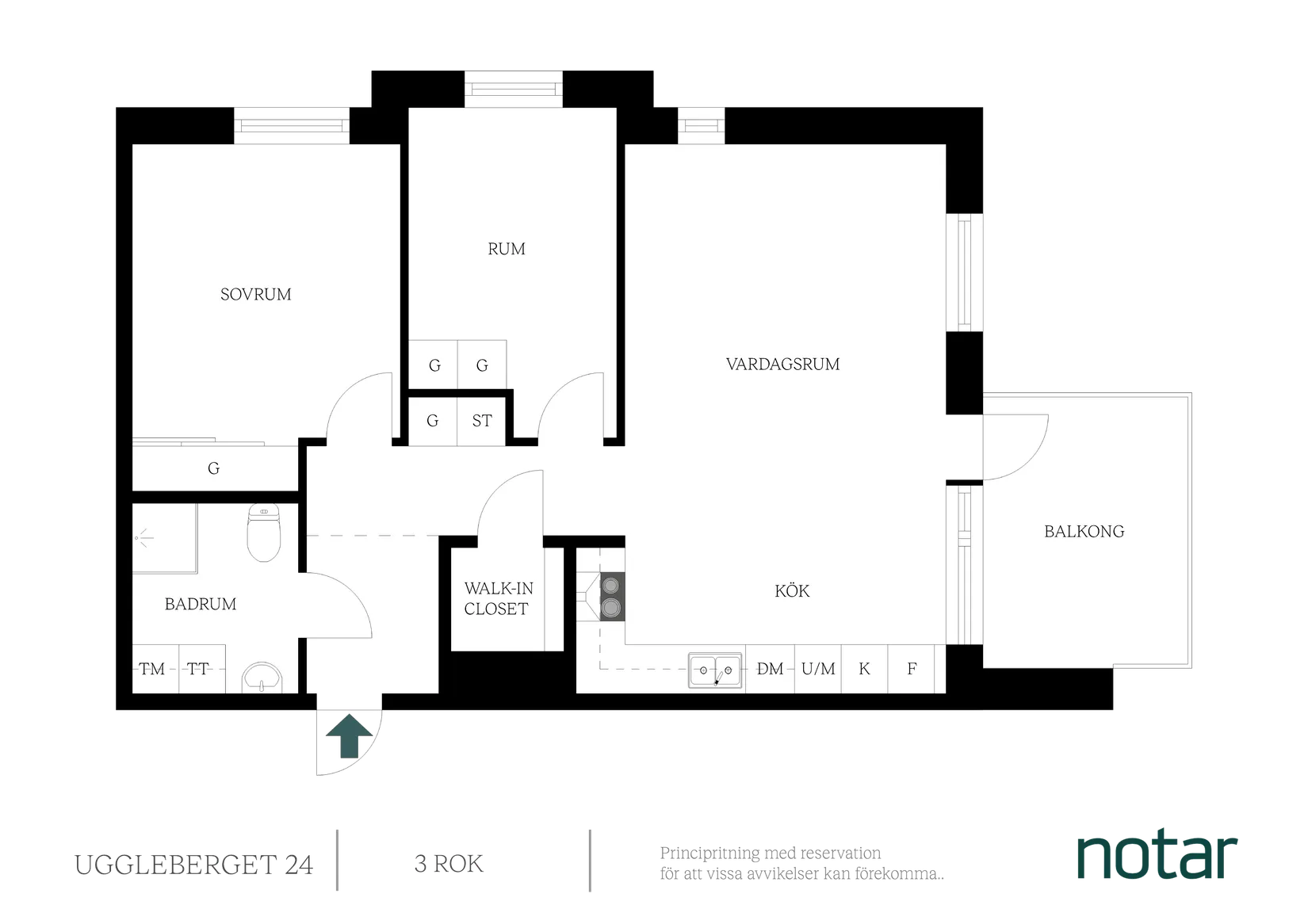 Bostadsrätt, Uggleberget 24, Göteborg