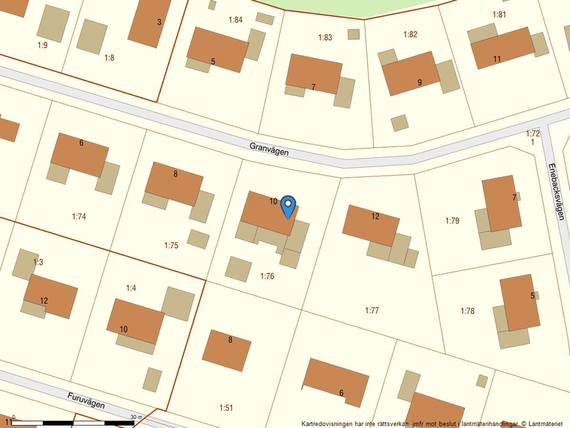 Villa, Granvägen 10, Sala