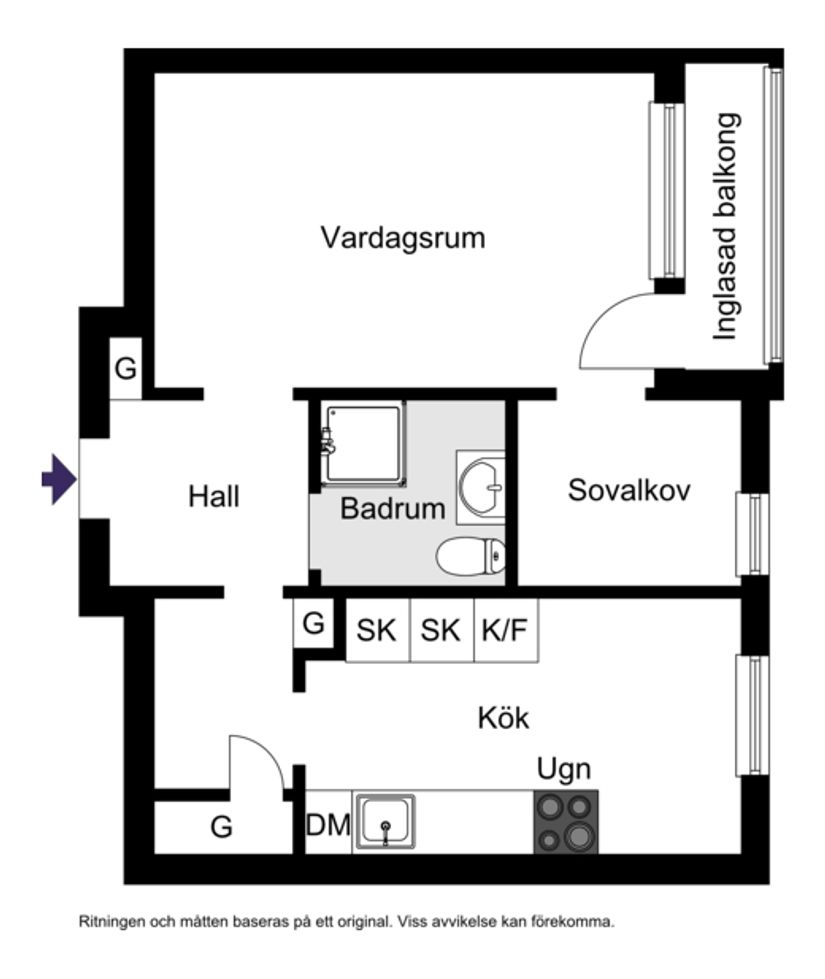 Bostadsrätt, Malmögatan 7B, Eneborg, Helsingborg