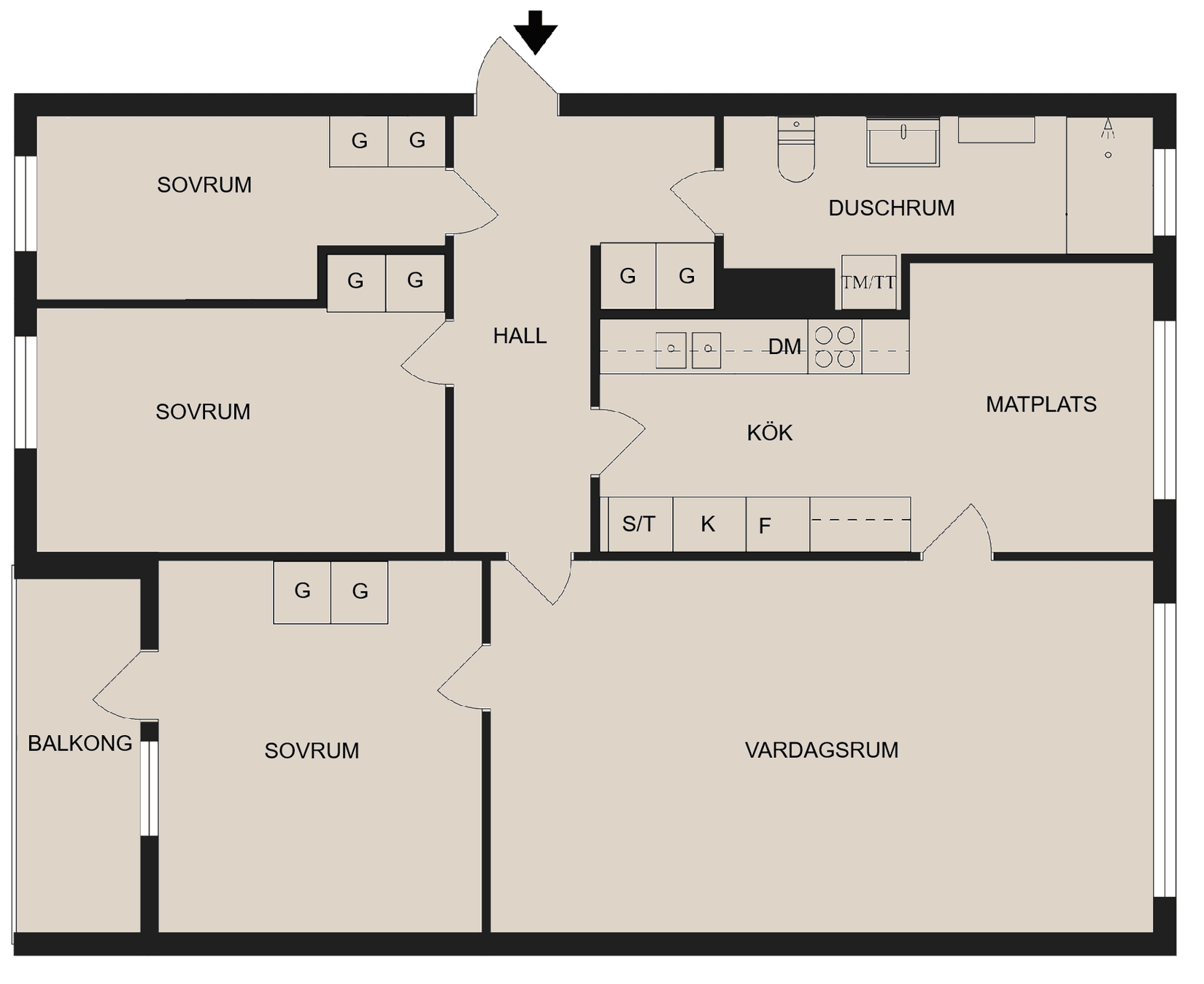 Bostadsrätt, Morängatan 15, Vilbergen, Norrköping