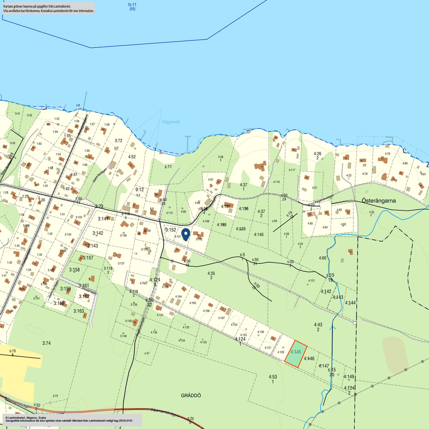 Tomt, Elviras stig 21, Gräddö, Norrtälje