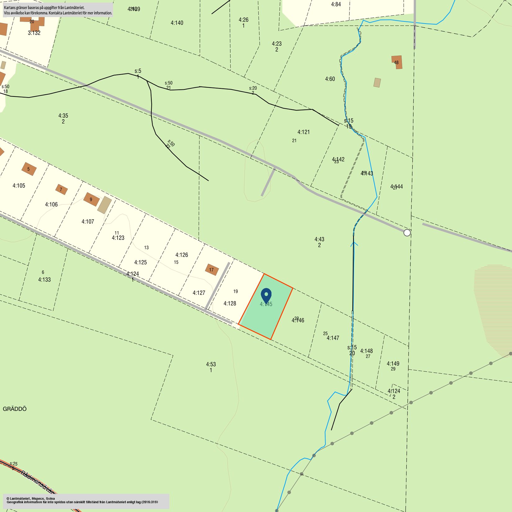 Tomt, Elviras stig 21, Gräddö, Norrtälje