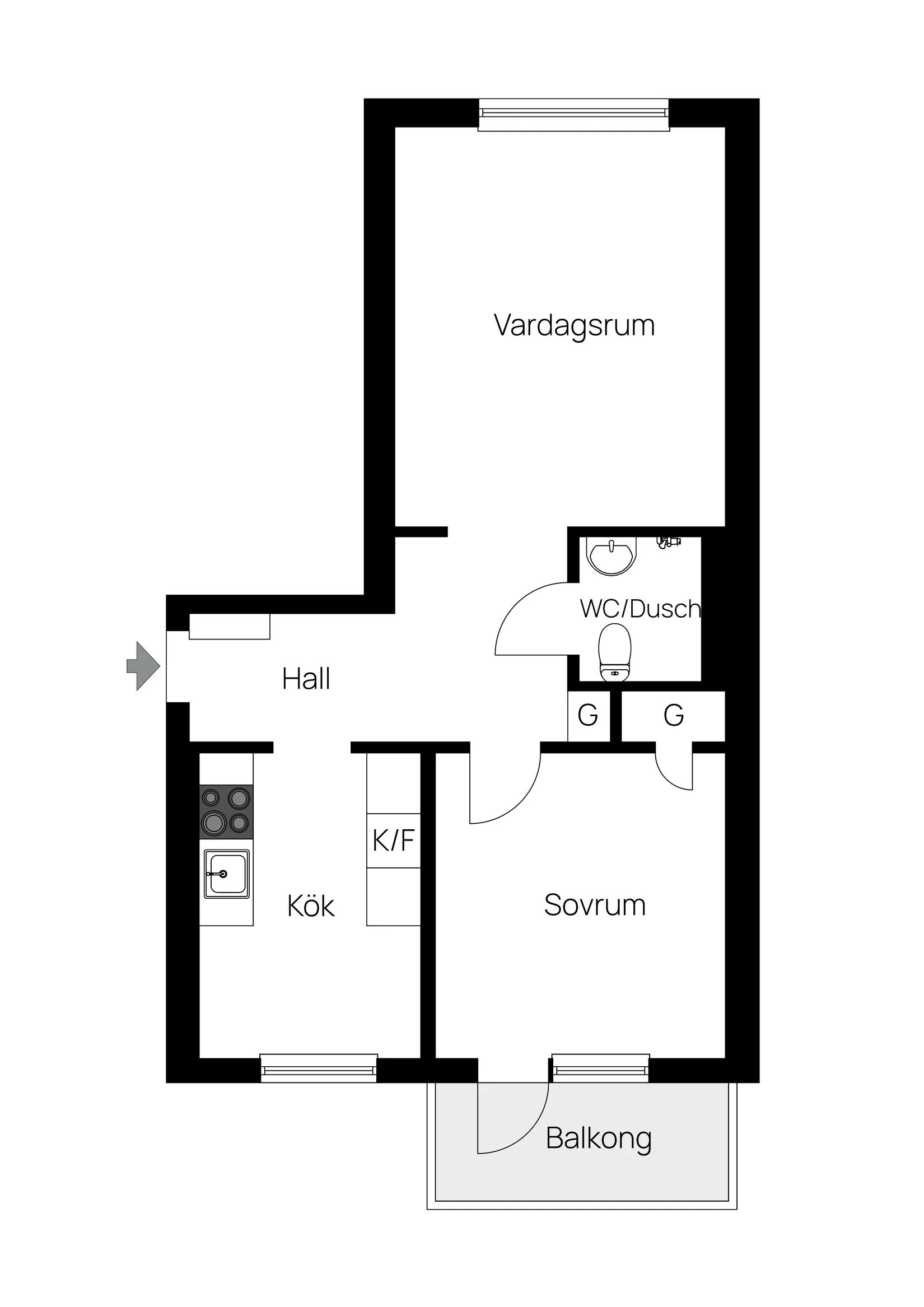 Bostadsrätt, Magasinsgatan 16A, Centrum, Falun