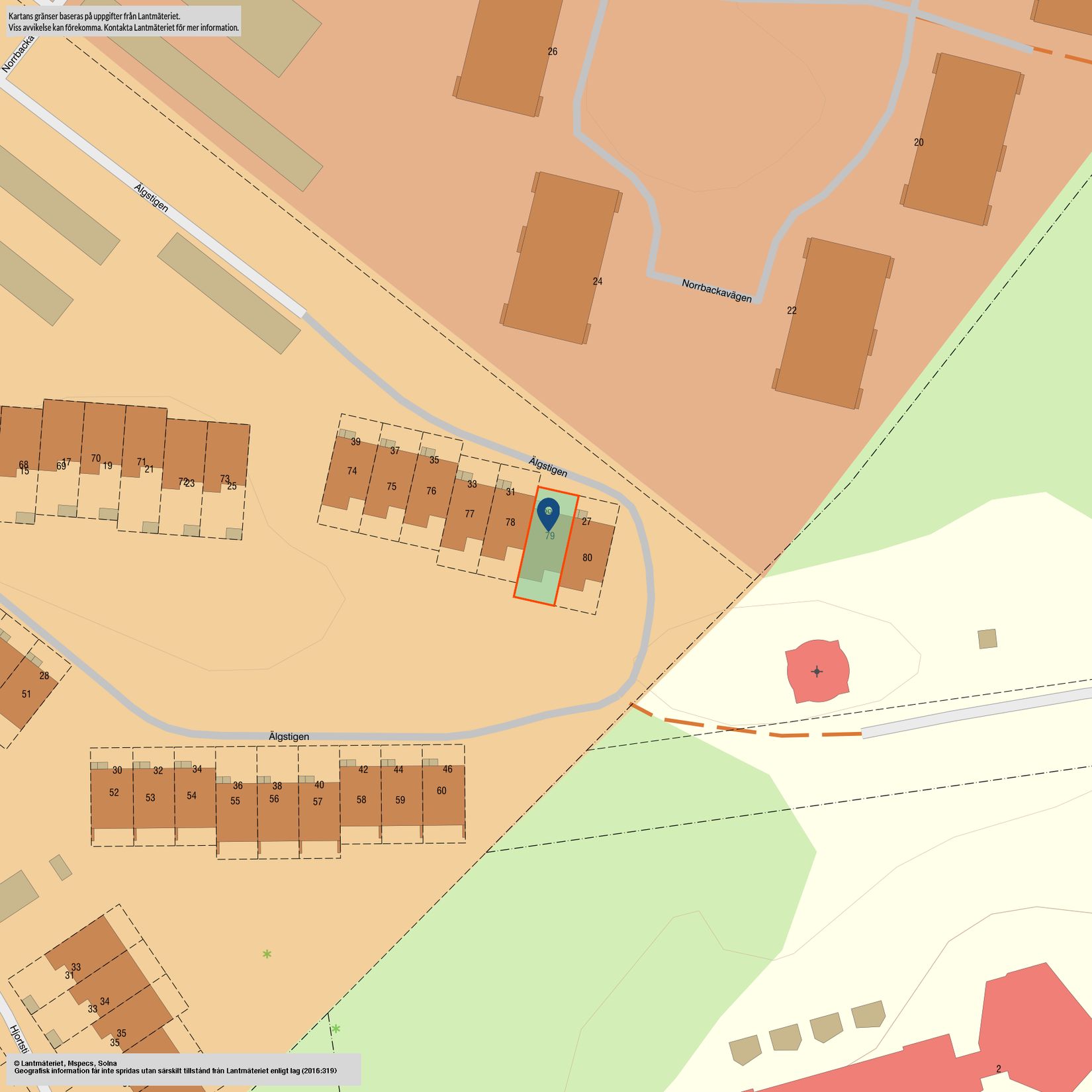 Radhus, Älgstigen 29, Norrtorn, Oskarshamn