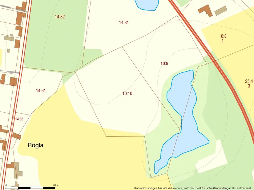 Tomt, Naturtomt med fria vidder, Rögla, Ystad