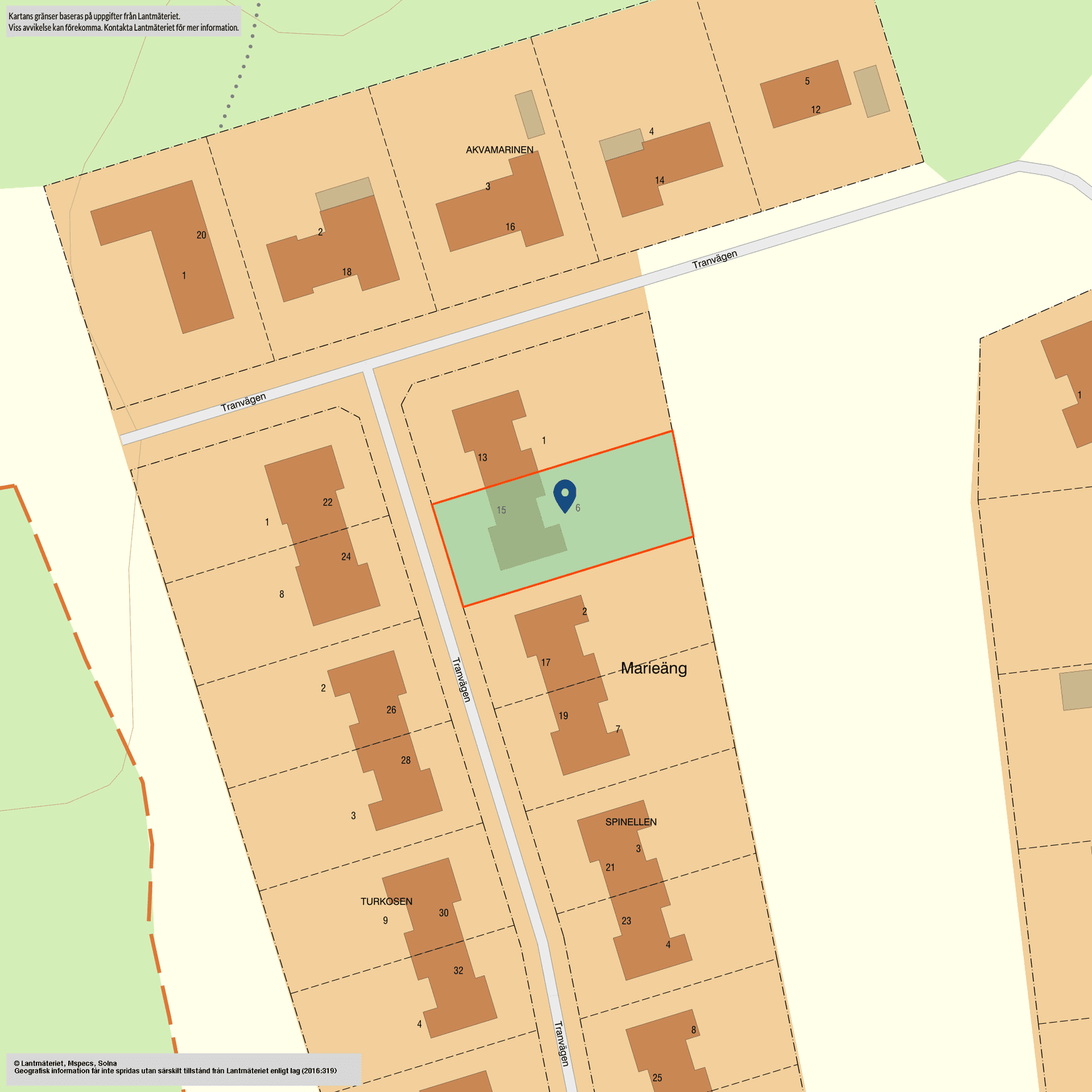 Villa, Tranvägen 15, Mariestad