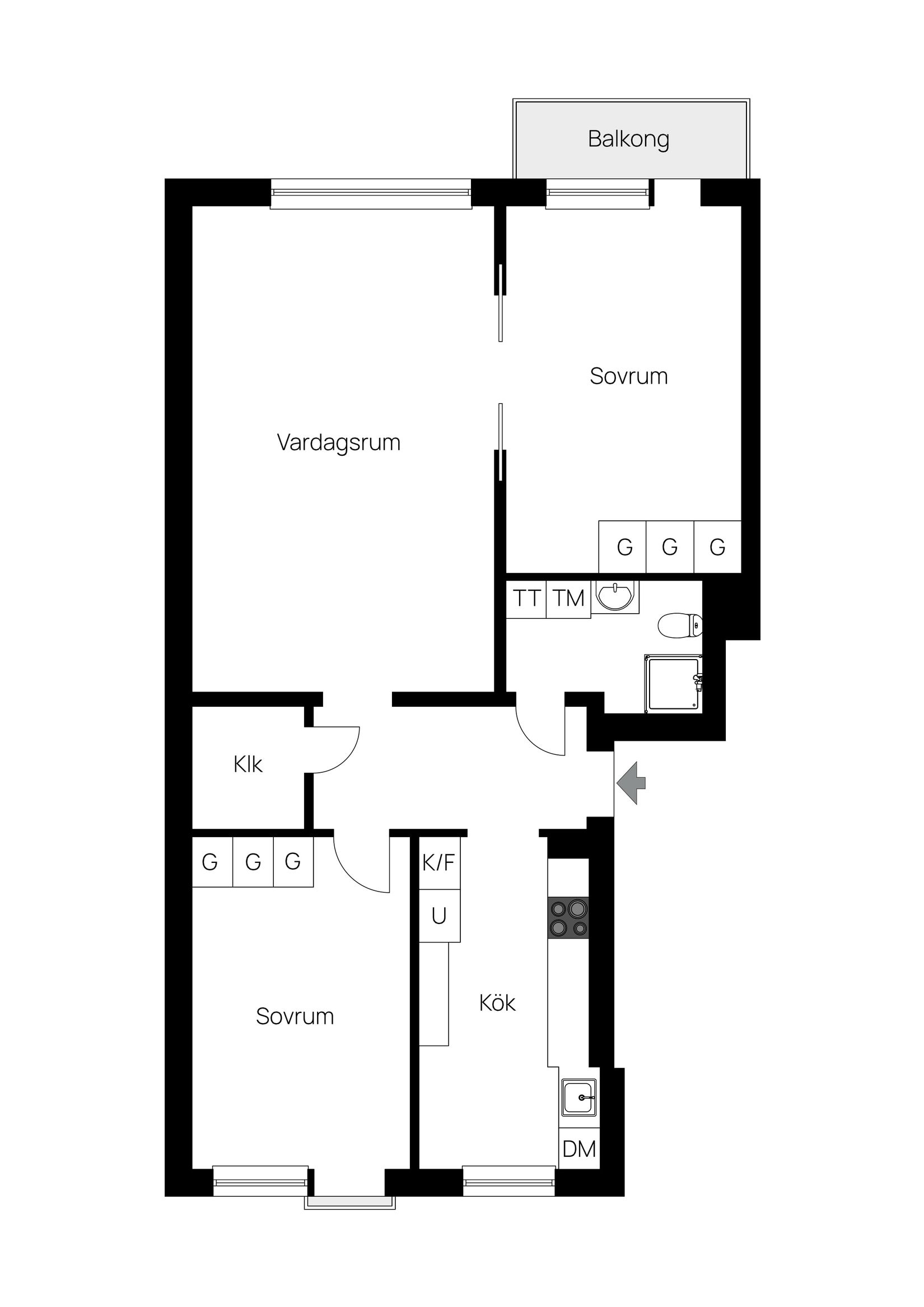 Bostadsrätt, Karlsgatan 5, Centrum, Helsingborg