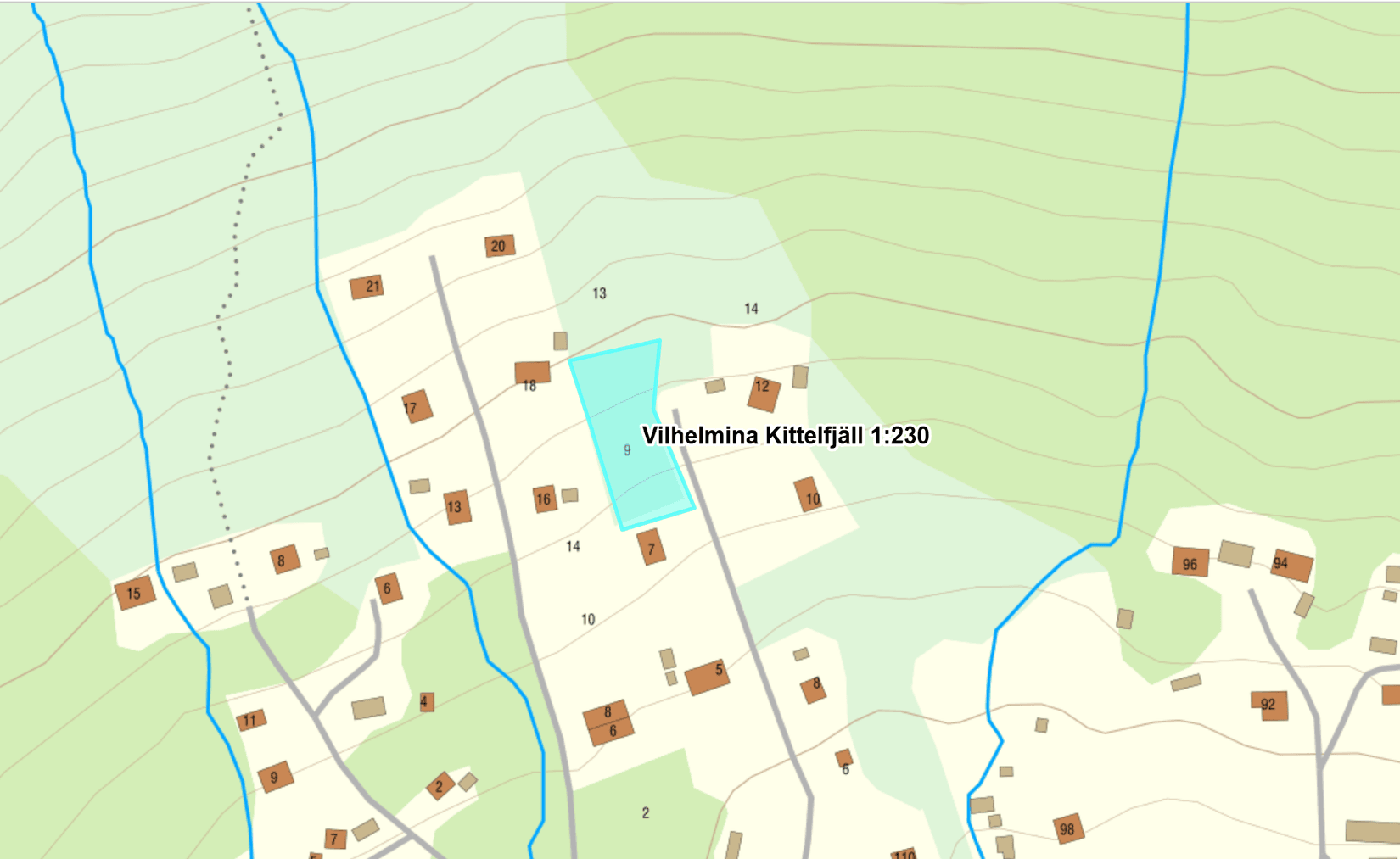 Tomt, Kåhåsväg 9, Kittelfjäll, Vilhelmina