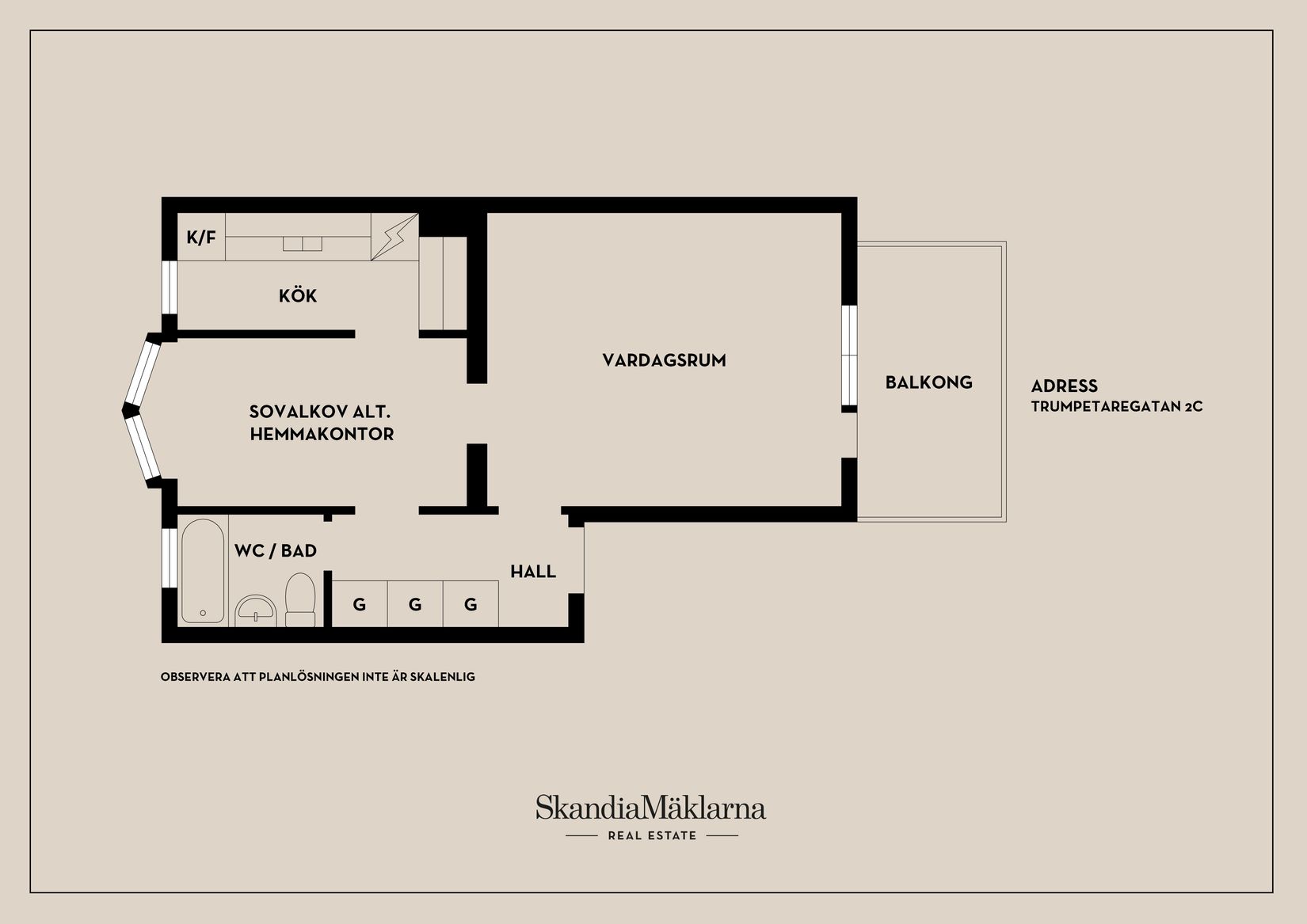 Bostadsrätt, Trumpetaregatan 2C, Rosta, Örebro