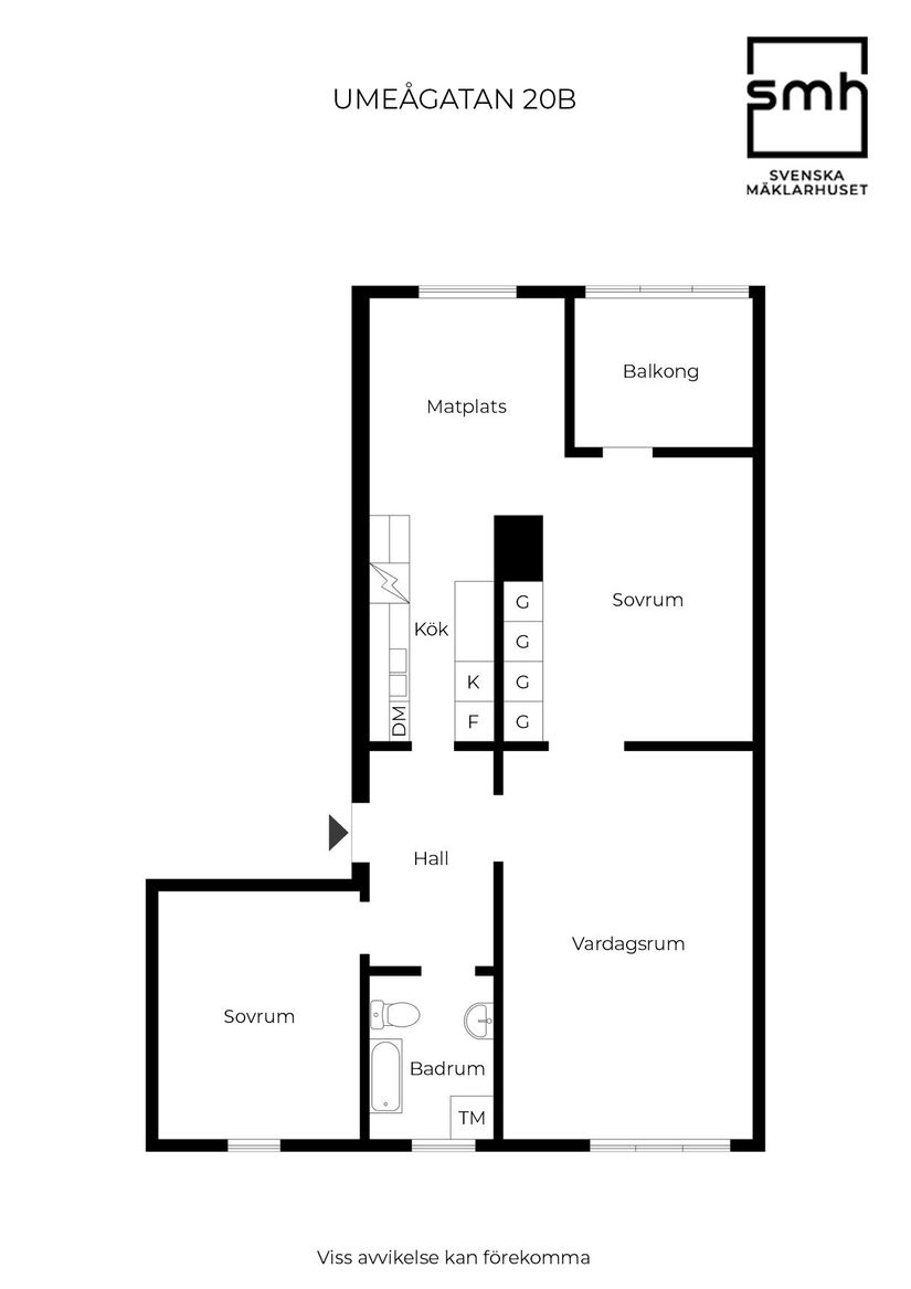 Bostadsrätt, Umeågatan 20B, Helsingborg