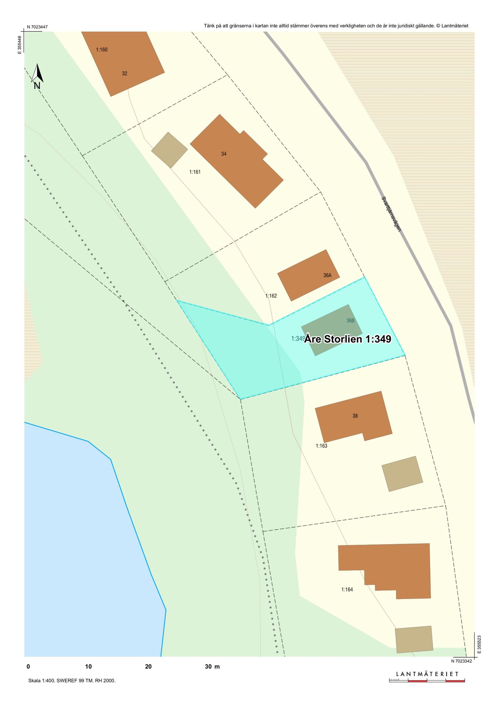 Radhus, Svarttjärnsvägen 36B, Storlien, Åre