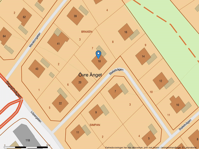 Villa, Stafettvägen 18, Murberget/Änget, Härnösand