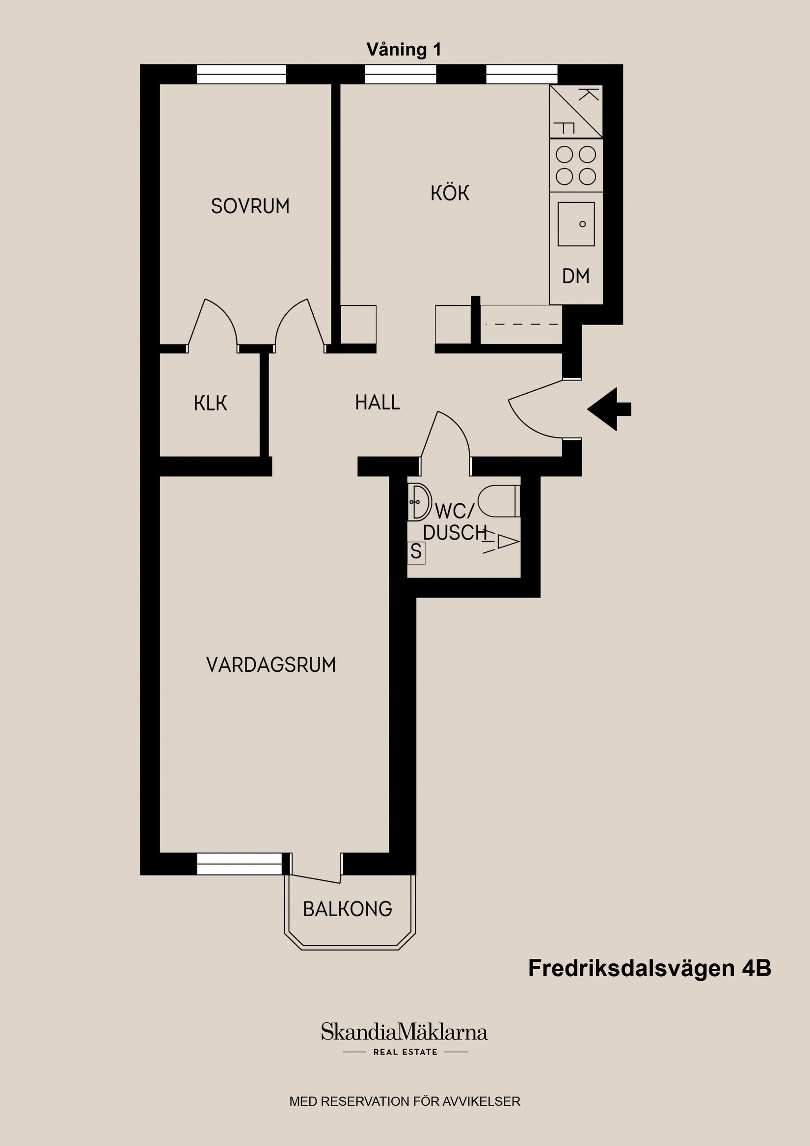 Bostadsrätt, Fredriksdalsvägen 4B, Villastaden, Gävle