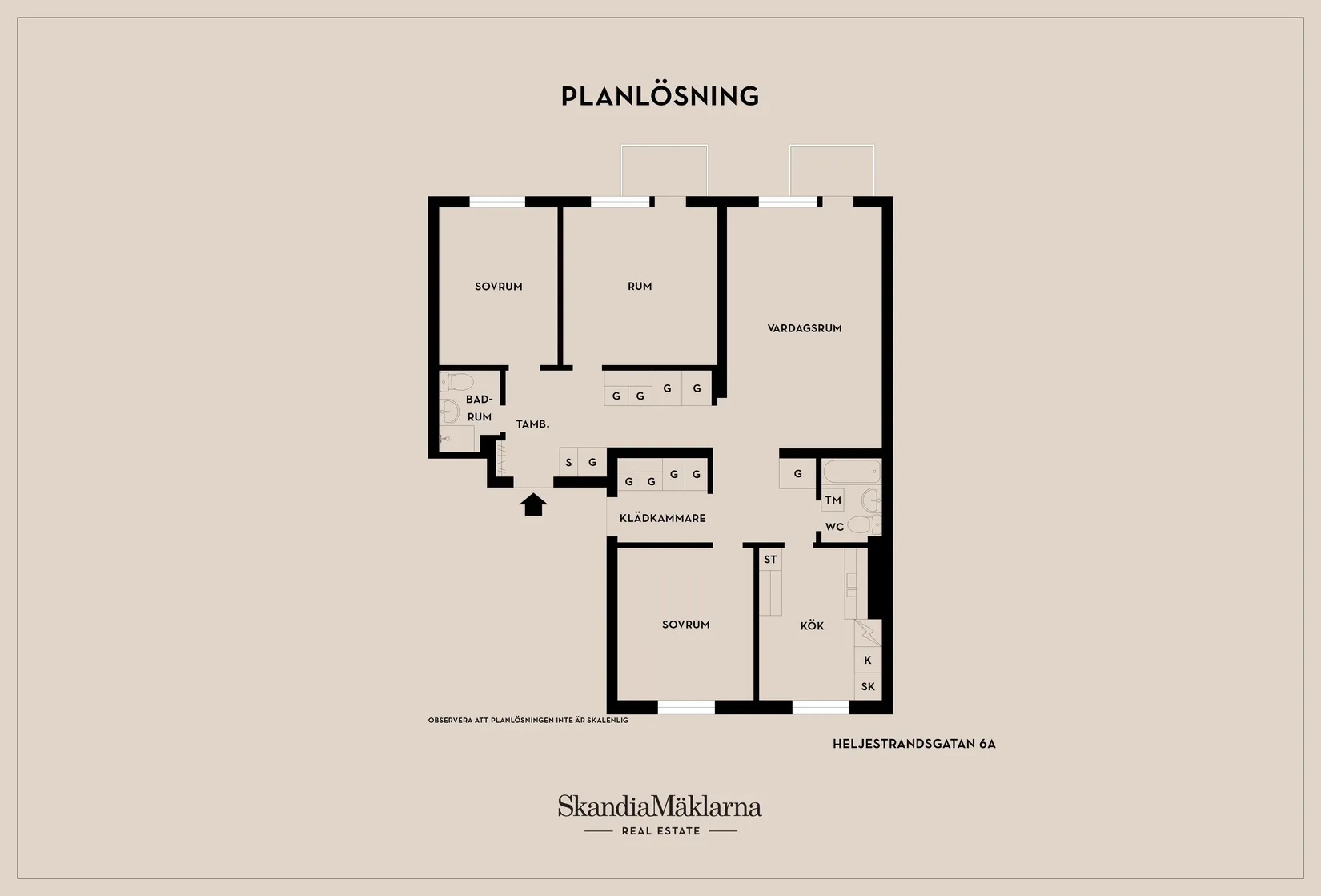 Bostadsrätt, Heljestrandsgatan 6A, Norr, Eskilstuna