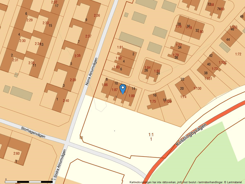 Villa, Radhus, Norra Atriumvägen 12, Kvisslingby, Österåker