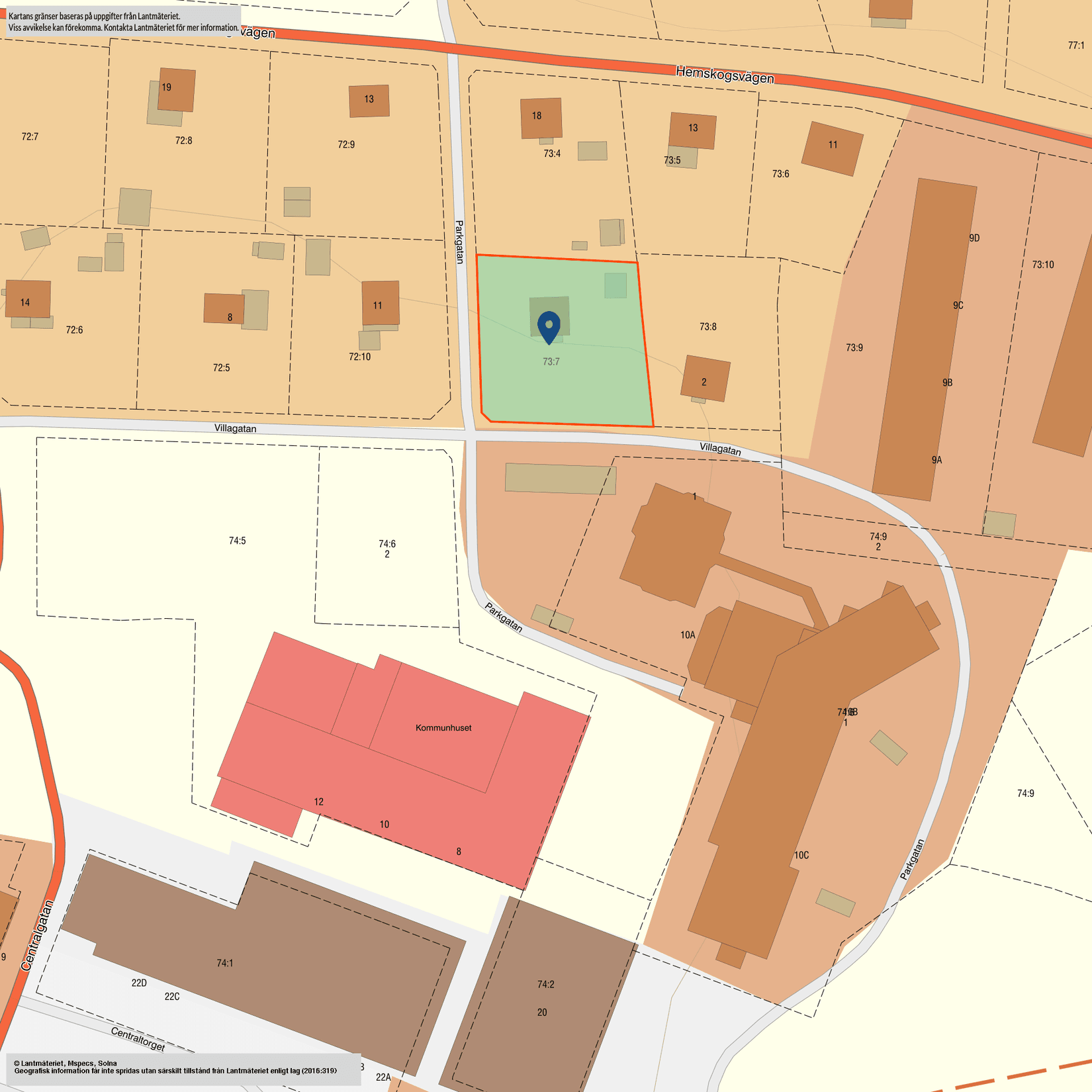 Villa, Parkgatan 16, Centrala Ånge, Ånge