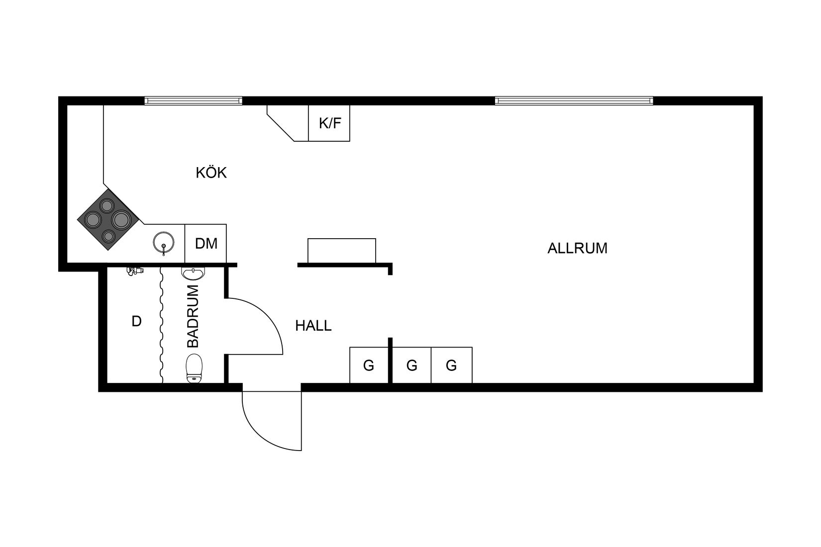 Bostadsrätt, Kungsgatan 27, Centralt, Vänersborg