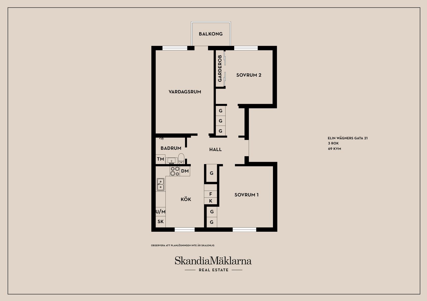 Bostadsrätt, Anna Sandströms Gata 10, Fruängen, Stockholm