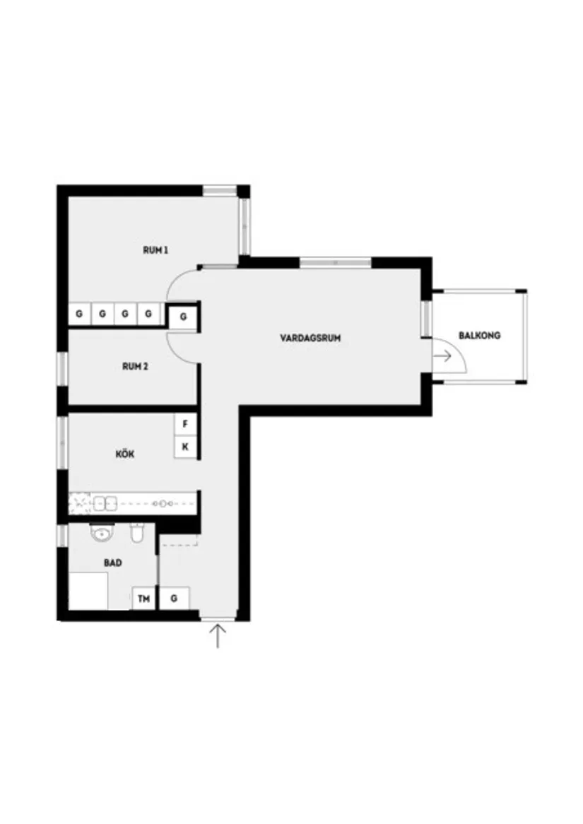Bostadsrätt, Fritzbergsvägen 7, Bällstalund, Vallentuna