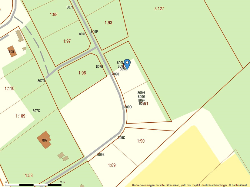 Tomt, Sanda Runne 809J, Gotland