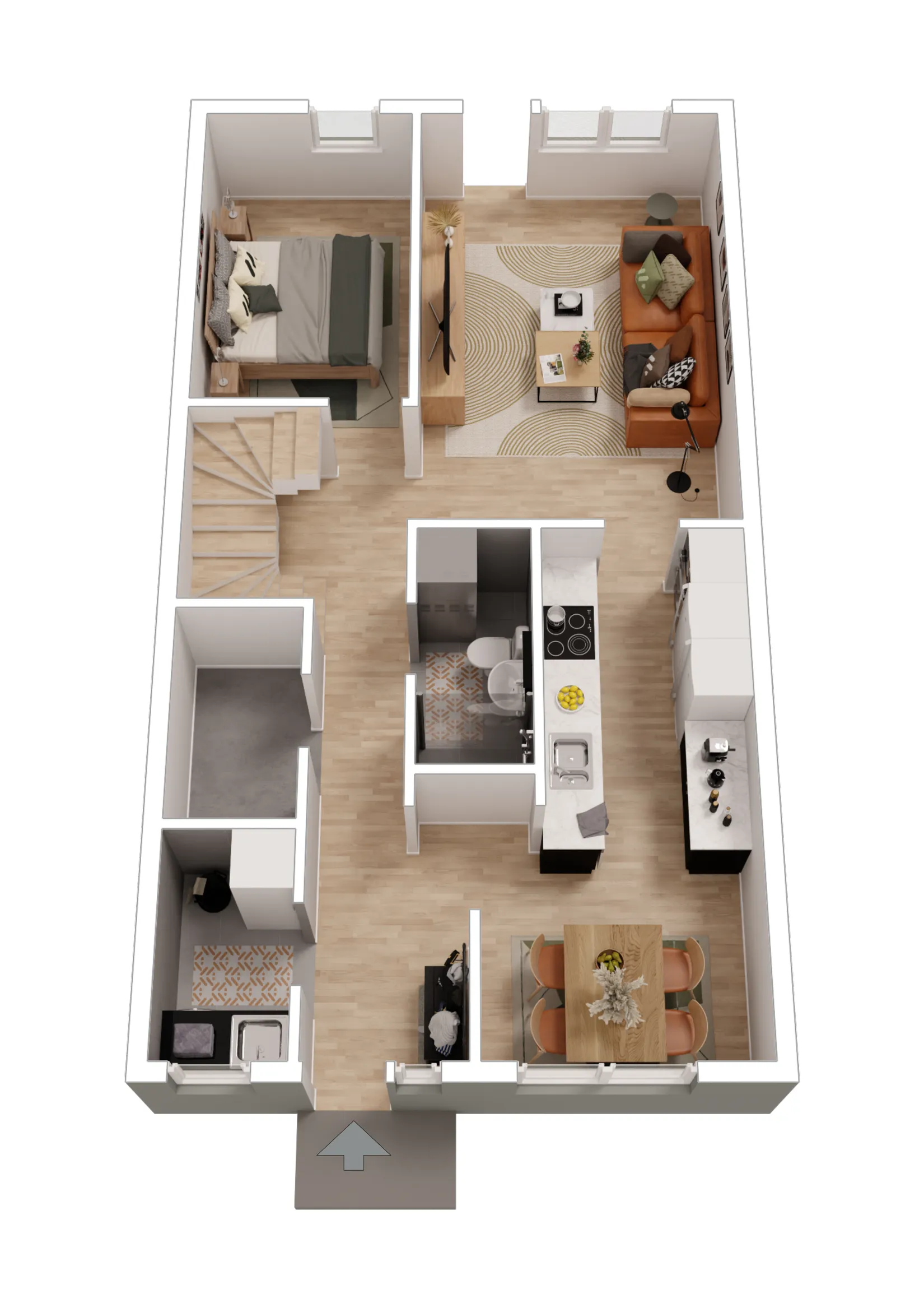 Radhus, Enbacken 17, Skarpäng, Täby