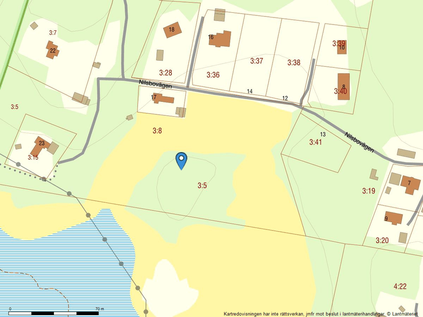 Tomt, Nilsbovägen, Lyckeby, Karlskrona