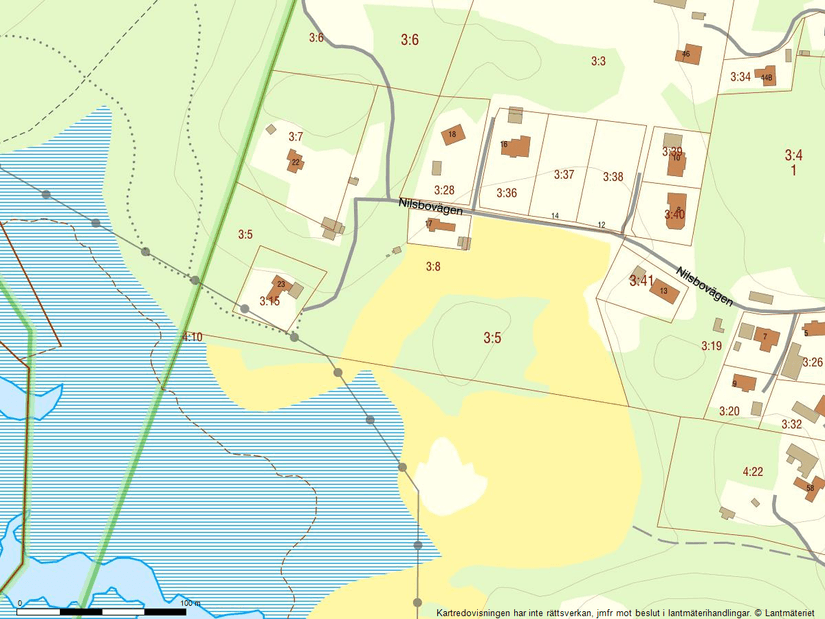 Tomt, Nilsbovägen, Lyckeby, Karlskrona