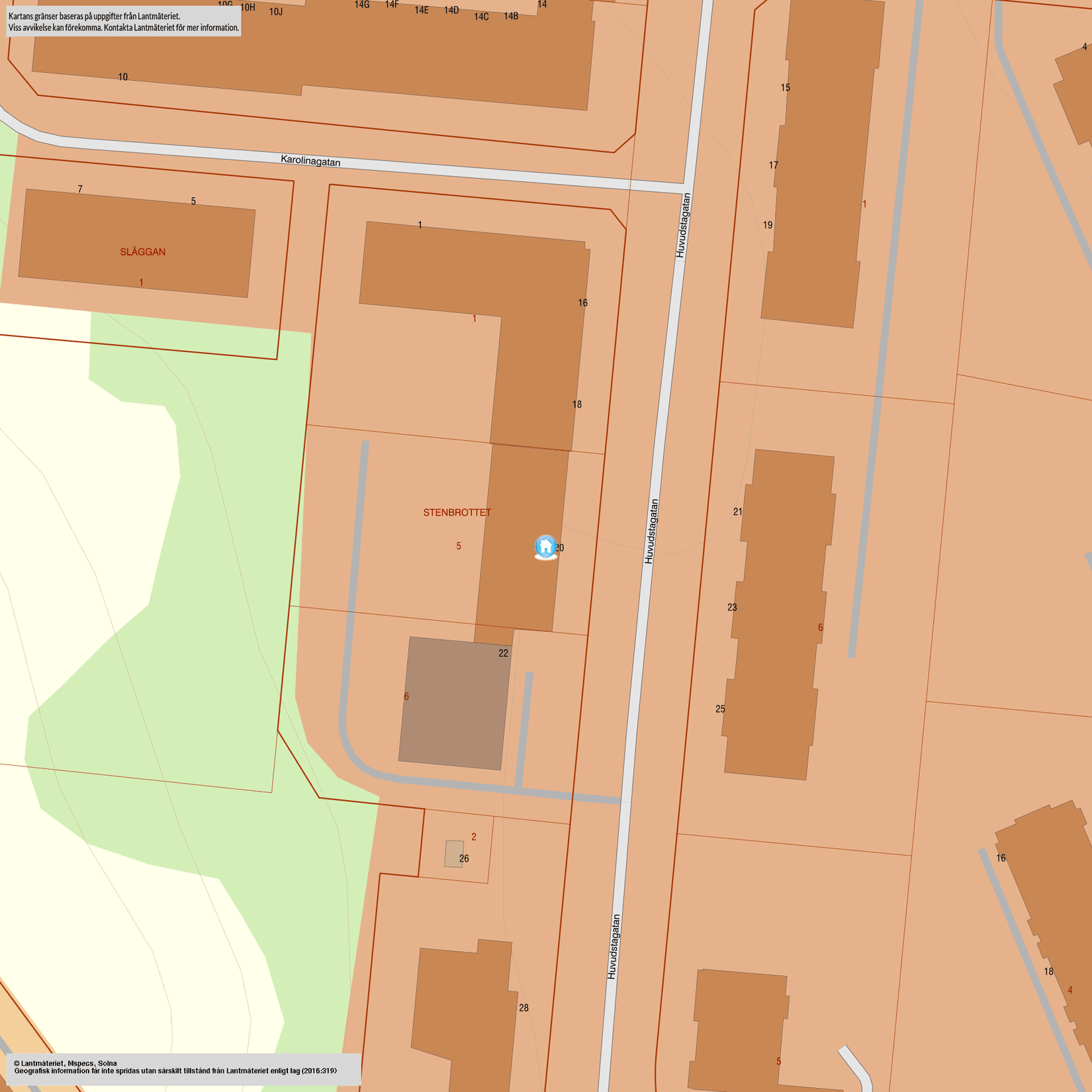 Bostadsrätt, Huvudstagatan 20, lgh nr 1001, Huvudsta,   Västra Skogen,    Solna, Solna