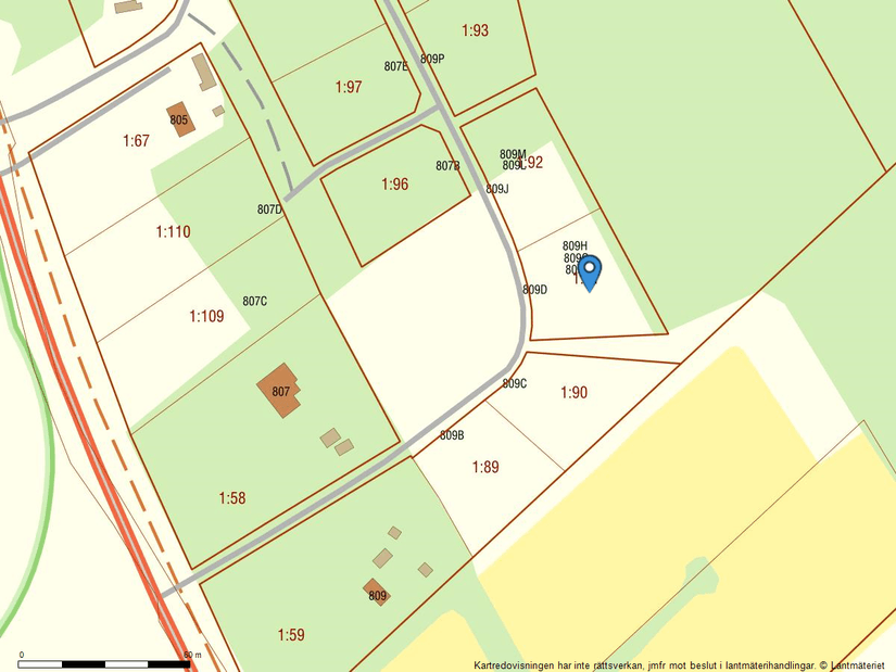 Tomt, Sanda Runne 809D, Gotland