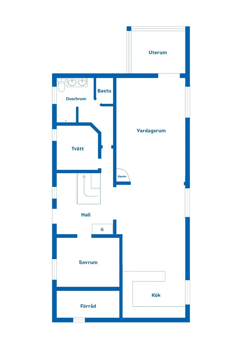 Villa, Gamla Långrörsvägen 8, Sandarne, Söderhamn