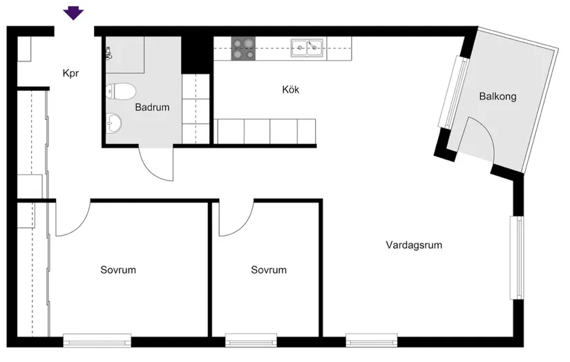 Bostadsrätt, Masugnsvägen 50, Bromma / Mariehäll, Stockholm