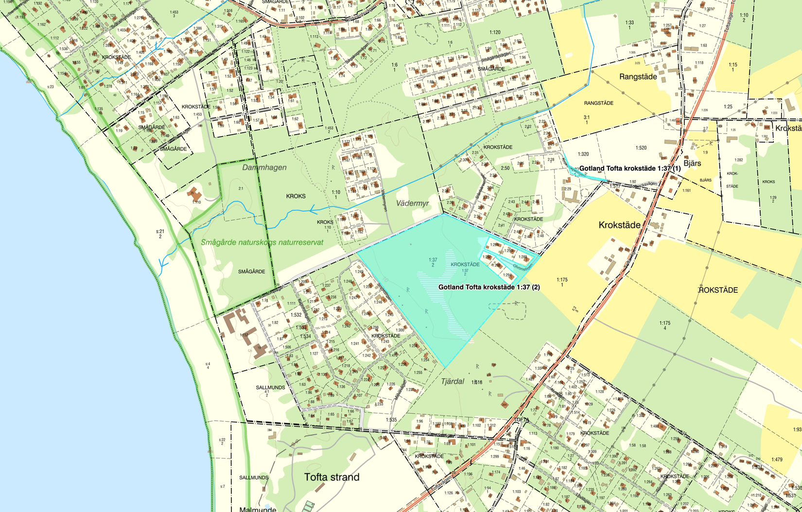 Gård/Skog, SKOGSFASTIGHET I TOFTA, Tofta, Gotland