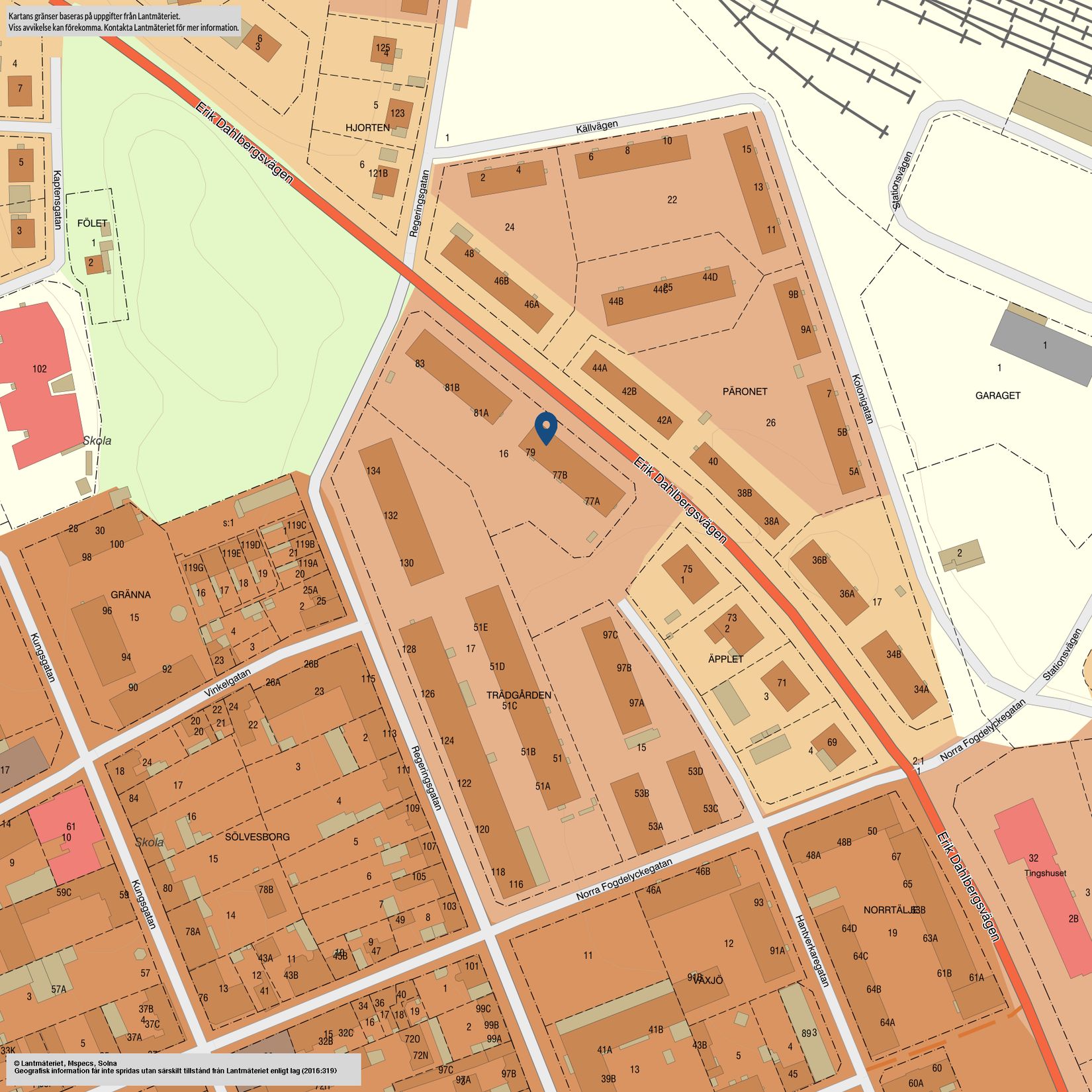 Bostadsrätt, Erik Dahlbergsvägen 79, Centralt, Karlshamn