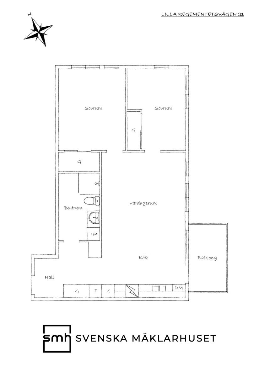 Bostadsrätt, Lilla Regementsvägen 21, Kviberg, Göteborg
